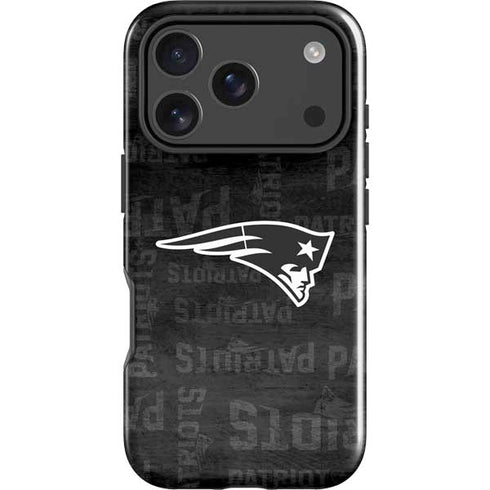 NFL New England Patriots Black & White iPhone 18 Pro Max Impact Case