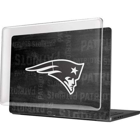 NFL New England Patriots Black & White MacBook Pro 14in (2021-24) Case plus Skin