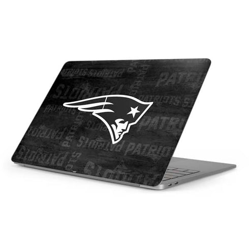 NFL New England Patriots Black & White Apple MacBook Pro 16-inch Skin