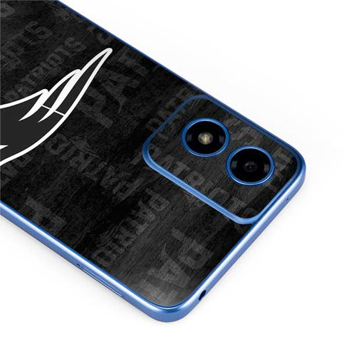 NFL New England Patriots Black & White Moto G Play 4G (2024) Skin