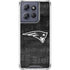 NFL New England Patriots Black & White Moto G Play 5G (2025) Clear Case
