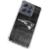 NFL New England Patriots Black & White Moto G Play 5G (2025) Clear Case