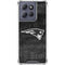 NFL New England Patriots Black & White Moto G Power 5G (2025) Clear Case