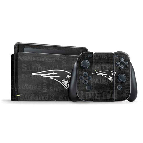 NFL New England Patriots Black & White Nintendo Skins