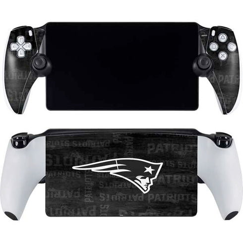 NFL New England Patriots Black & White PlayStation Portal Remote Player Skin