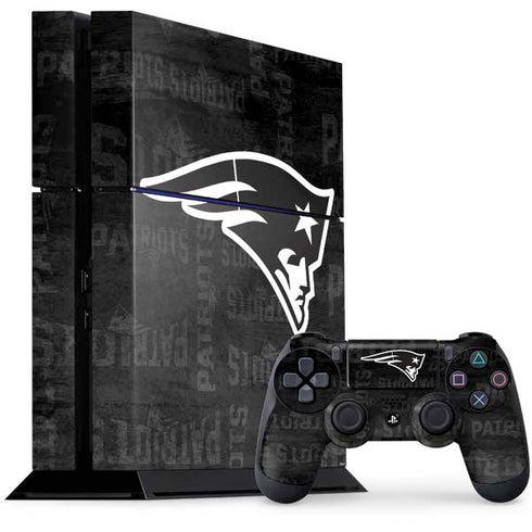 NFL New England Patriots Black & White PlayStation PS4 Skins
