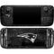 NFL New England Patriots Black & White Steam Deck Handheld Gaming Computer OLED Skin