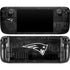 NFL New England Patriots Black & White Steam Deck Handheld Gaming Computer OLED Skin