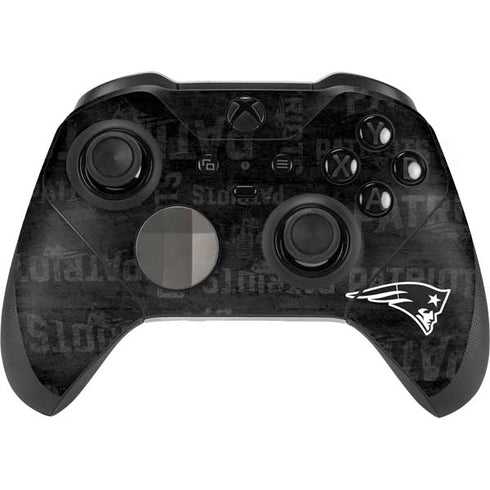 NFL New England Patriots Black & White Xbox Elite Wireless Controller Series 2 Skin