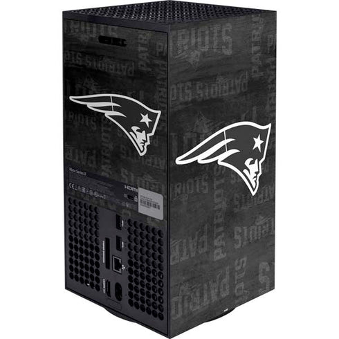 NFL New England Patriots Black & White Xbox Series X Bundle Skin