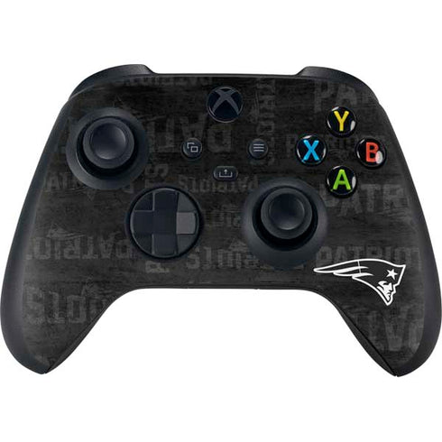 NFL New England Patriots Black & White Xbox Series X Bundle Skin