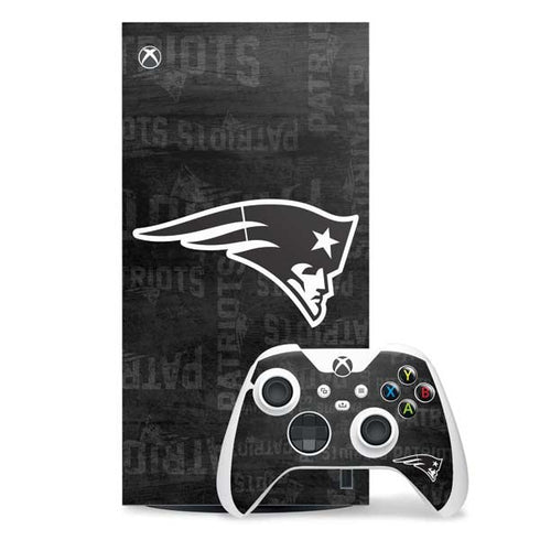 NFL New England Patriots Black & White Xbox Series X Skins