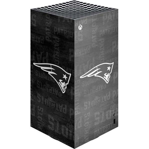 NFL New England Patriots Black & White XBox Series X Digital Edition Console Skin
