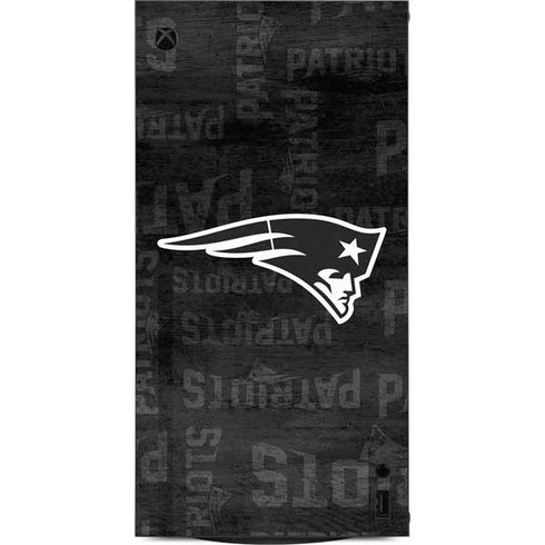 NFL New England Patriots Black & White XBox Series X Digital Edition Console Skin