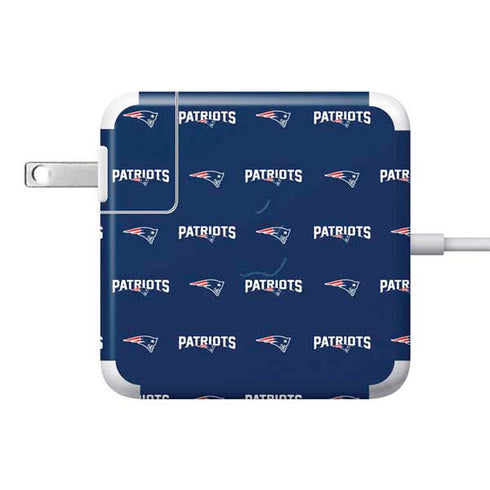 NFL New England Patriots Blitz Series 85W Power Adapter (15 and 17 inch MacBook Pro Charger) Skin