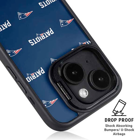 NFL New England Patriots Blitz Series iPhone 15 Plus Kickstand Case