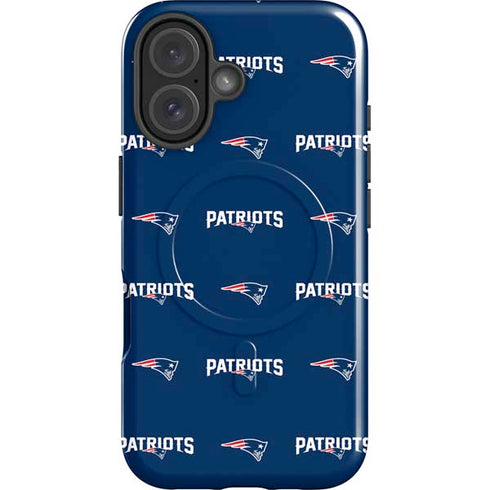 NFL New England Patriots Blitz Series iPhone 16 Magsafe Impact Case