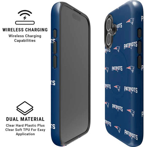 NFL New England Patriots Blitz Series iPhone 16 Magsafe Impact Case