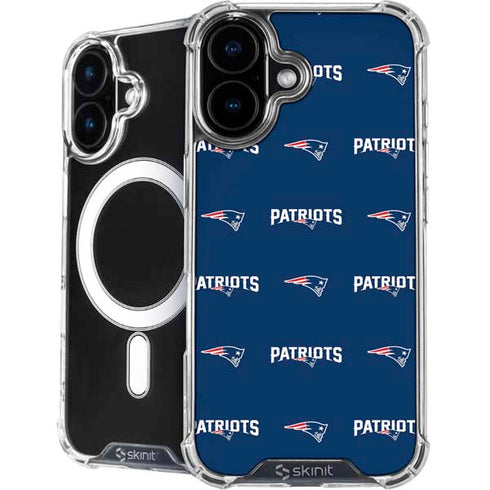 NFL New England Patriots Blitz Series iPhone 16 Plus MagSafe Case