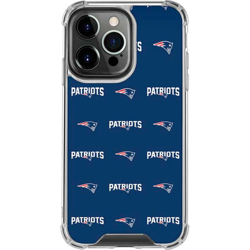NFL New England Patriots Blitz Series iPhone 16 Pro Clear Case