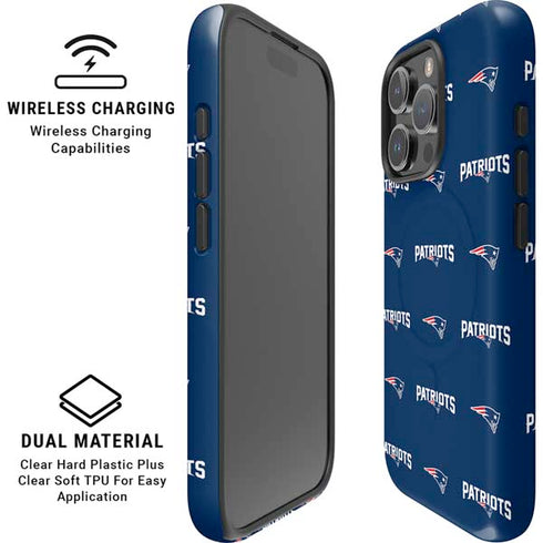 NFL New England Patriots Blitz Series iPhone 16 Pro Max Magsafe Impact Case