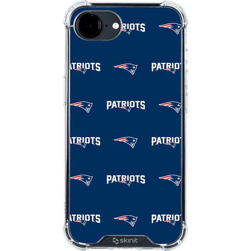 NFL New England Patriots Blitz Series iPhone 16e Clear Case