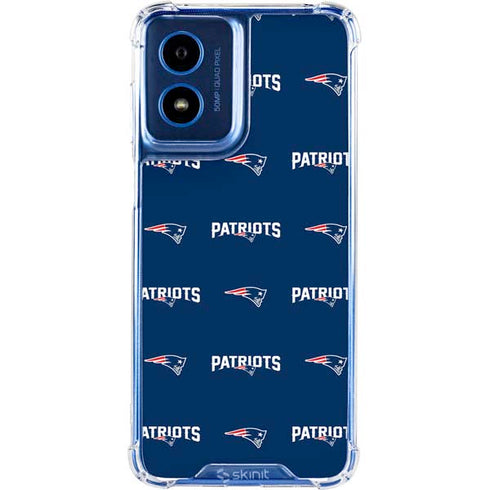 NFL New England Patriots Blitz Series Moto G 5G (2024) Clear Case