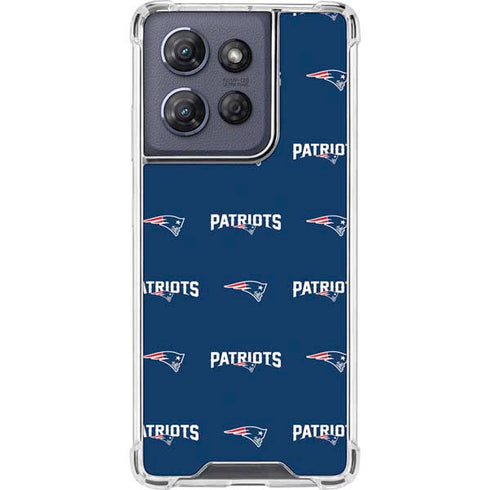 NFL New England Patriots Blitz Series Moto G Power 5G (2025) Clear Case