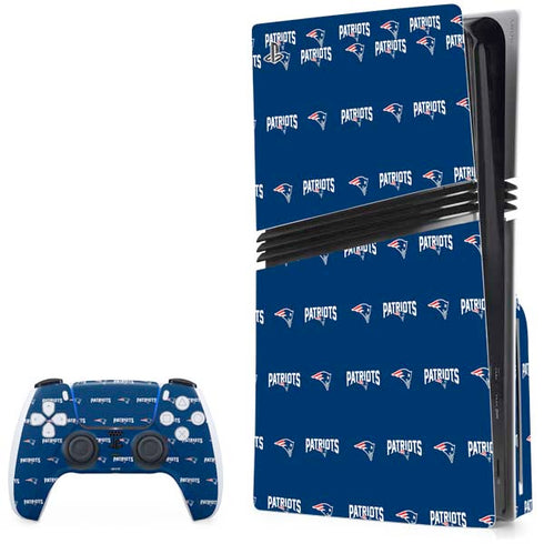 NFL New England Patriots Blitz Series PS5 Pro Disk Bundle Skin