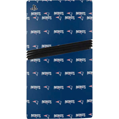 NFL New England Patriots Blitz Series PS5 Pro Disk Console Skin