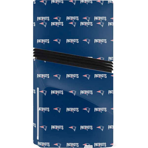 NFL New England Patriots Blitz Series PS5 Pro Disk Console Skin