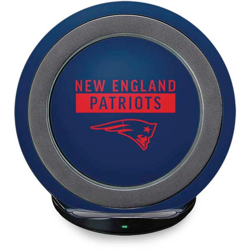NFL New England Patriots Blue Performance Series Fast Charge Wireless Charging Stand Skin