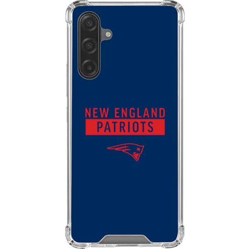 NFL New England Patriots Blue Performance Series Galaxy A17 Clear Case