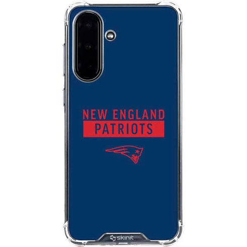 NFL New England Patriots Blue Performance Series Galaxy A36 5G Clear Case