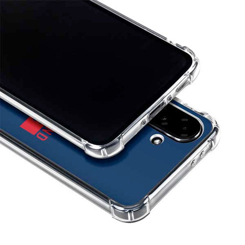 NFL New England Patriots Blue Performance Series Galaxy A36 5G Clear Case