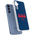 NFL New England Patriots Blue Performance Series Galaxy A55 5G Clear Case