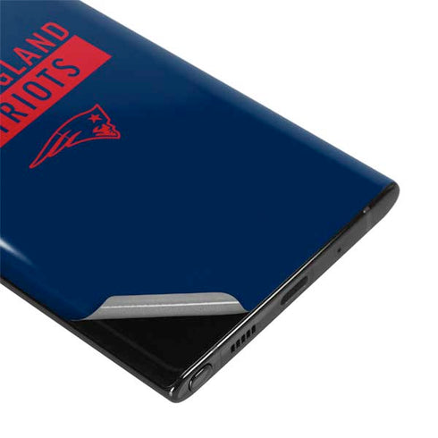 NFL New England Patriots Blue Performance Series Galaxy Note 10 Plus Skin