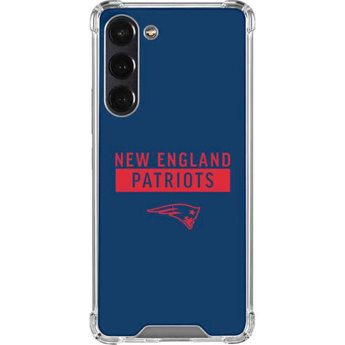 NFL New England Patriots Blue Performance Series Galaxy S24 FE Clear Case