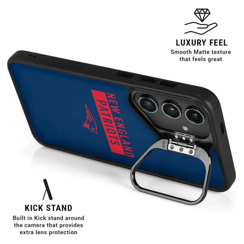 NFL New England Patriots Blue Performance Series Galaxy S25 Kickstand Case
