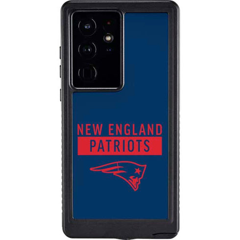 NFL New England Patriots Blue Performance Series Galaxy S24 Ultra Waterproof Case