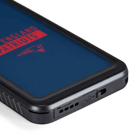 NFL New England Patriots Blue Performance Series Galaxy S24 Waterproof Case