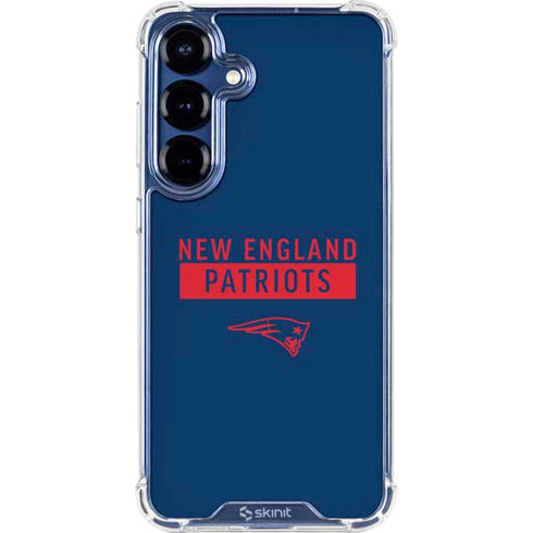 NFL New England Patriots Blue Performance Series Galaxy S25 Plus Clear Case