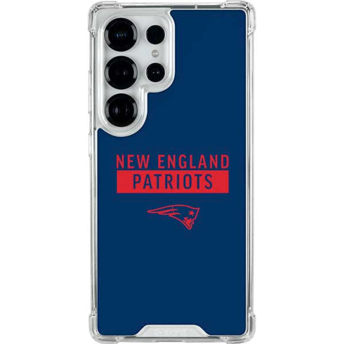 NFL New England Patriots Blue Performance Series Galaxy S25 Ultra Clear Case