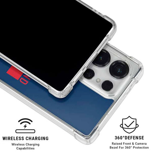NFL New England Patriots Blue Performance Series Galaxy S26 Ultra Clear Case