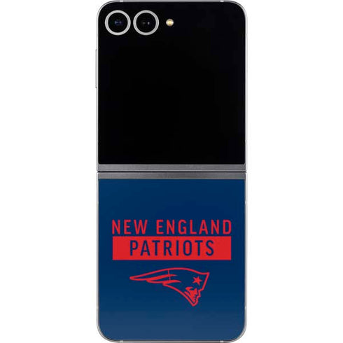 NFL New England Patriots Blue Performance Series Galaxy Z Flip6 Skin