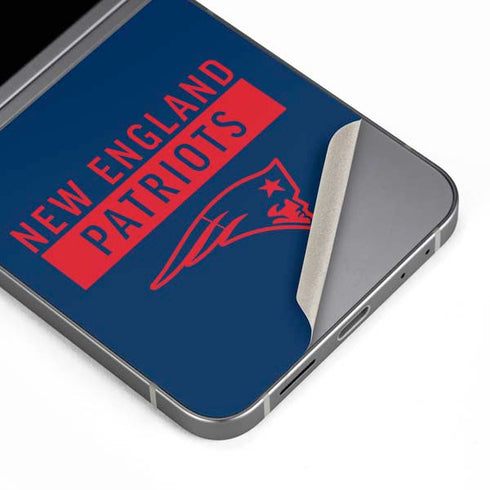 NFL New England Patriots Blue Performance Series Galaxy Z Flip6 Skin