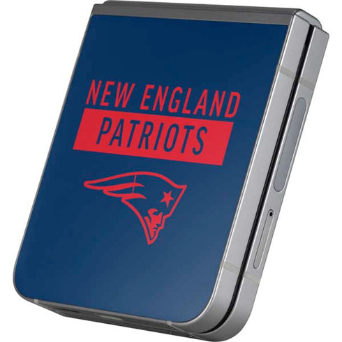 NFL New England Patriots Blue Performance Series Galaxy Z Flip6 Skin