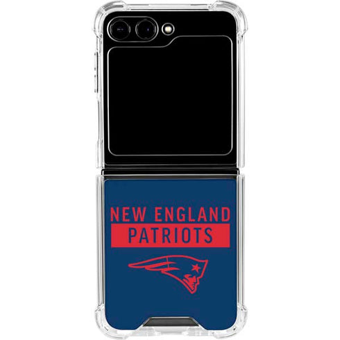NFL New England Patriots Blue Performance Series Galaxy Z Flip6 Clear Case