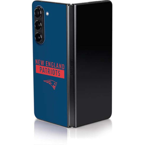 NFL New England Patriots Blue Performance Series Galaxy Z Fold5 5G Skin