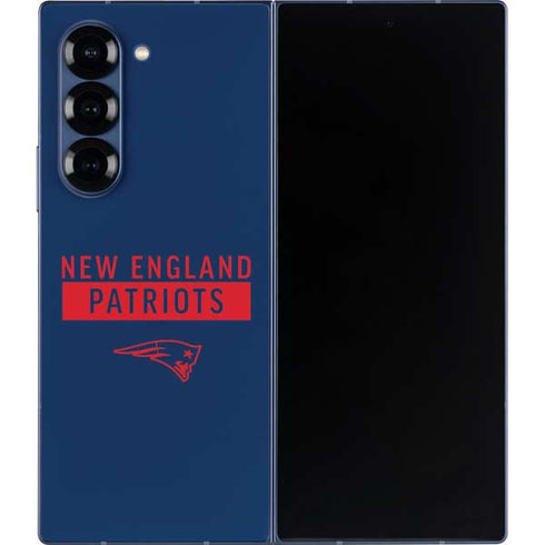 NFL New England Patriots Blue Performance Series Galaxy Z Fold6 Skin